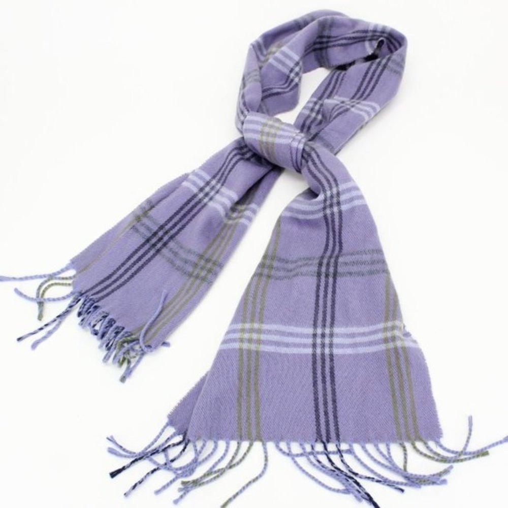 Pastel Purple Plaid Scarf